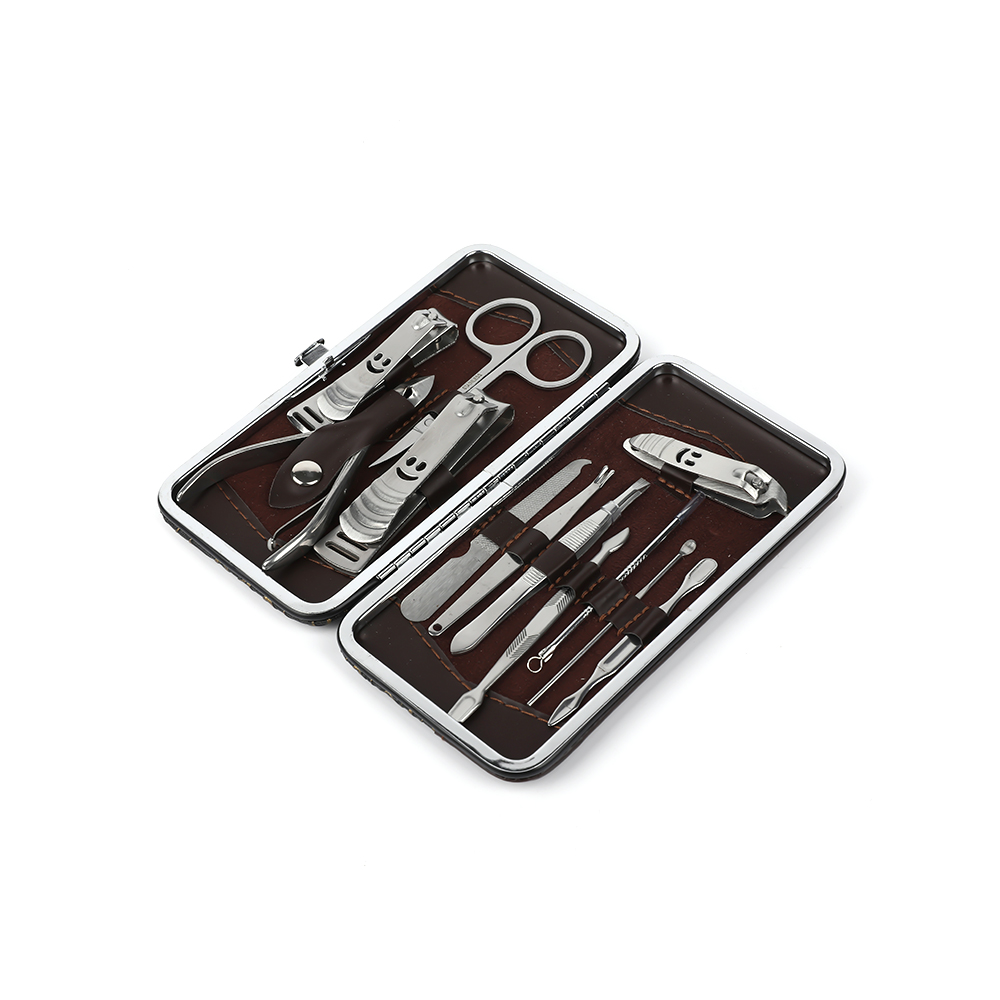 12 PCS manicure instrumenta ornamentum clavum retonsorium set