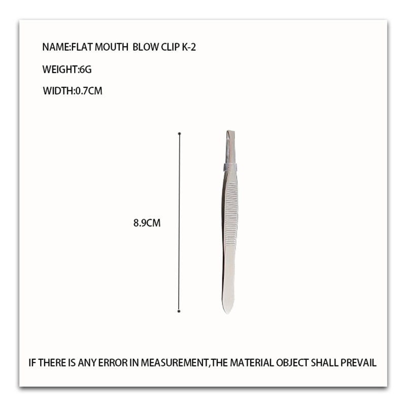 Obliquus supercilium tweezer K-1/flat supercilium tweezer K-2