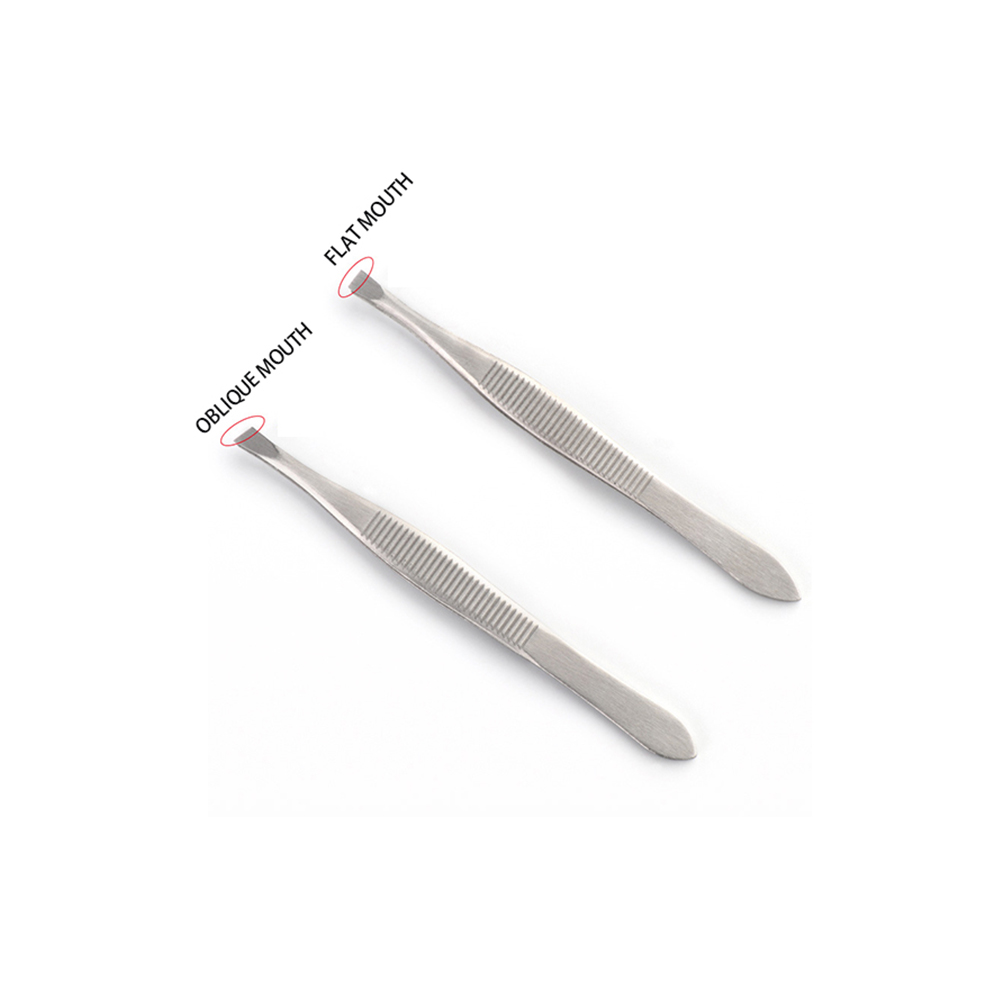 Obliquus supercilium tweezer K-1/flat supercilium tweezer K-2