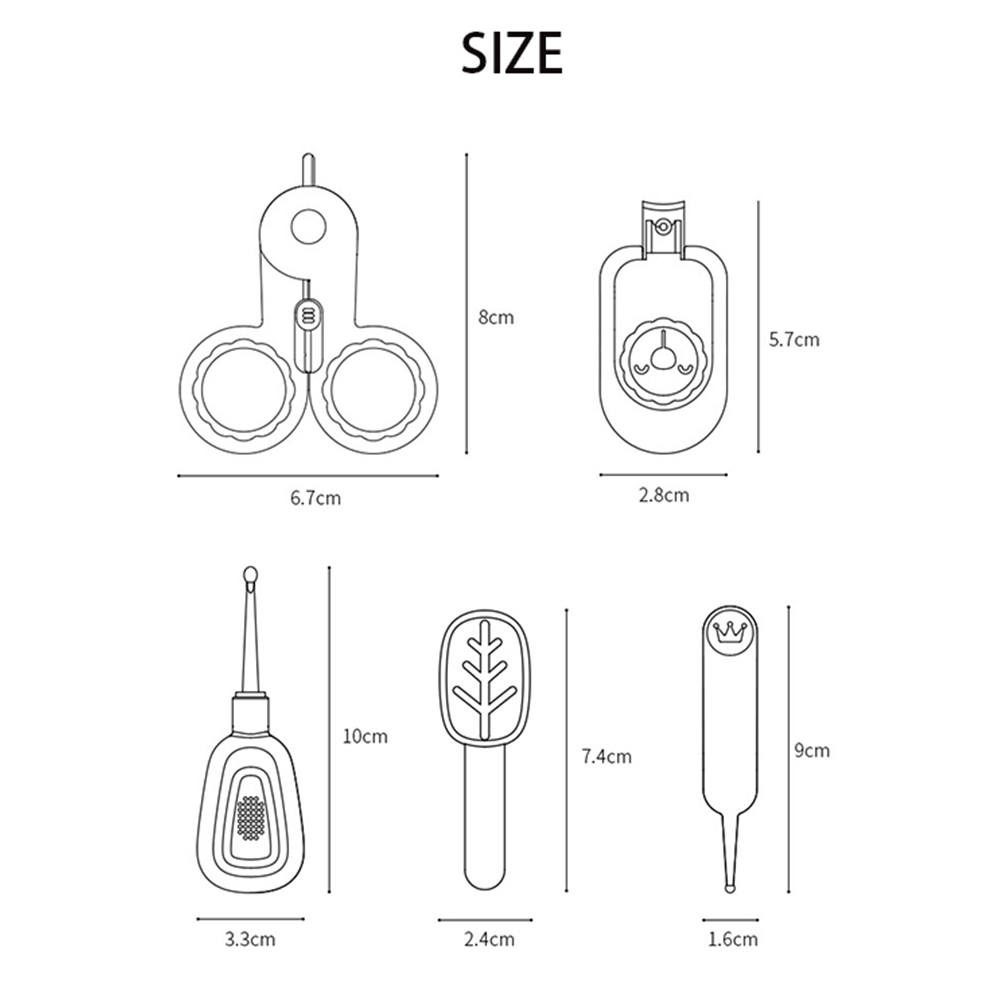 5 PCS bellus clavus cura pro infantem 005